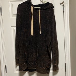 Acid wash hoodie